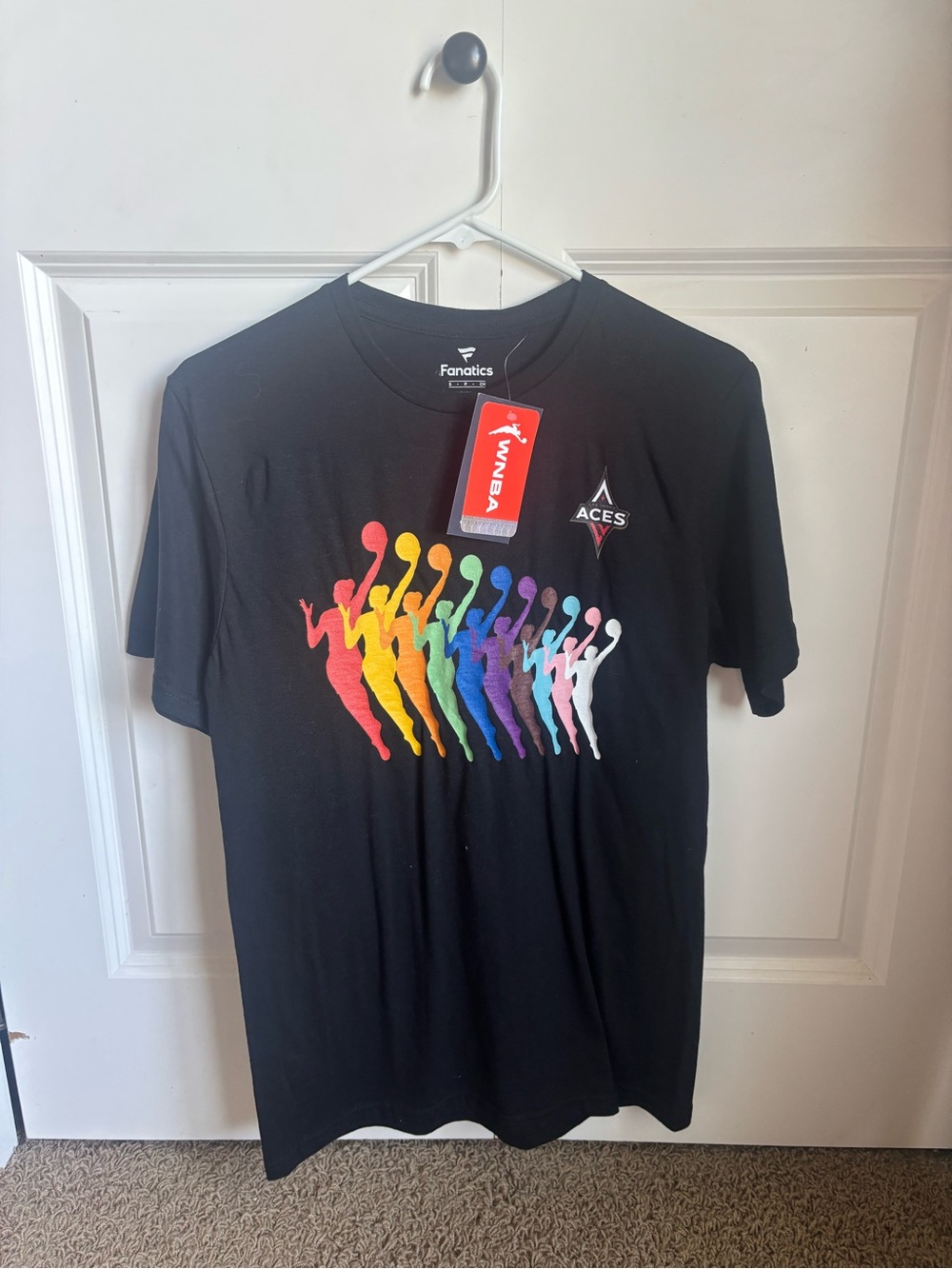 Fanatics Black Las Vegas Aces Rainbow Silhouette Tee